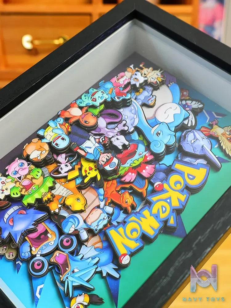 Yu Zhi Jiang Studio – Pokémon Multiple Characters 3D Decorative Painting Pokémon