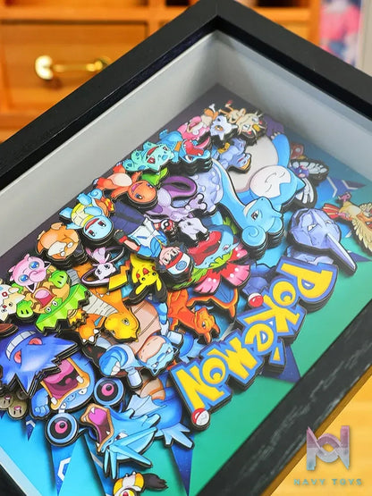 Yu Zhi Jiang Studio – Pokémon Multiple Characters 3D Decorative Painting Pokémon