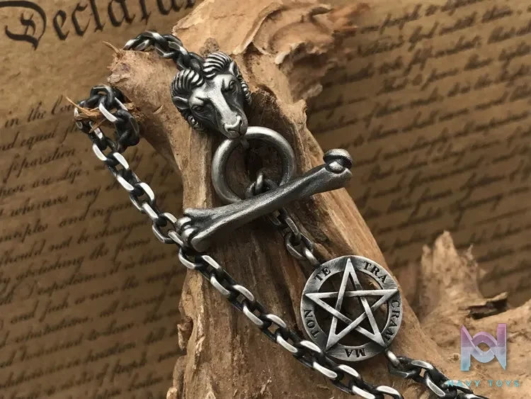 Shou Jiang Studio – Custom Original Design Seven Deadly Sins Skull Cross Pendant Original