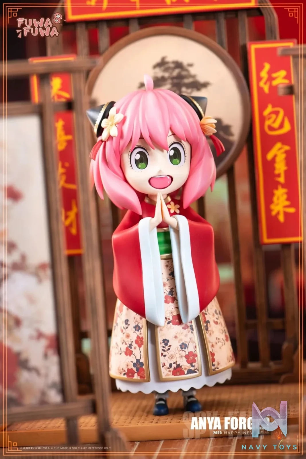 FuWaFuWa Studio & XY Studio - Spy x Family Happy New Year Anya Forger resin statue Navy Toys anime figure