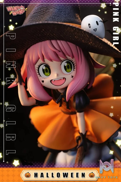 WakuWaku Studio - Spy x Family 2024 Halloween Anya Forger resin statue Navy Toys anime figure