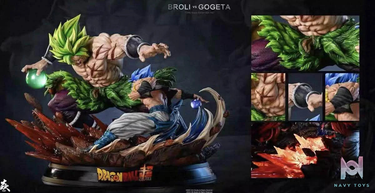 Broly vs Gogeta - Dragon Bal - YYGK Studio ( Sale 50% ) resin statue Navy Toys anime figure