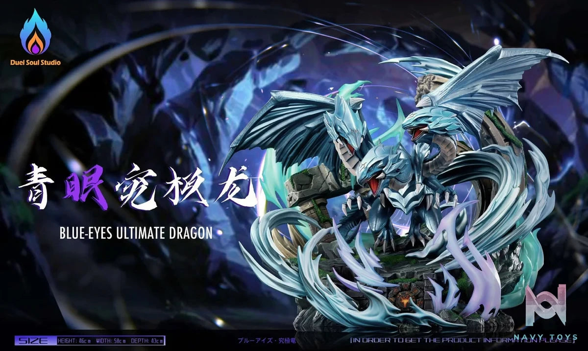 Blue Eyes Ultimate Dragon resin statue Duel Sould Studio anime figure