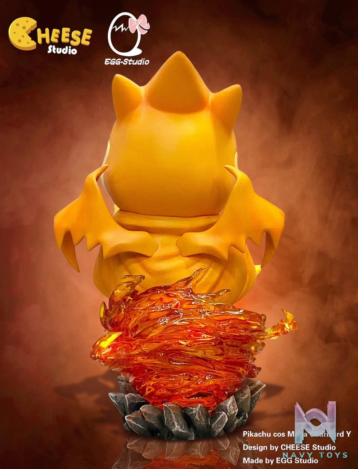 Pikachu cos Mega Charizard Y resin statue Cheese Studio x EGG Studio anime figure