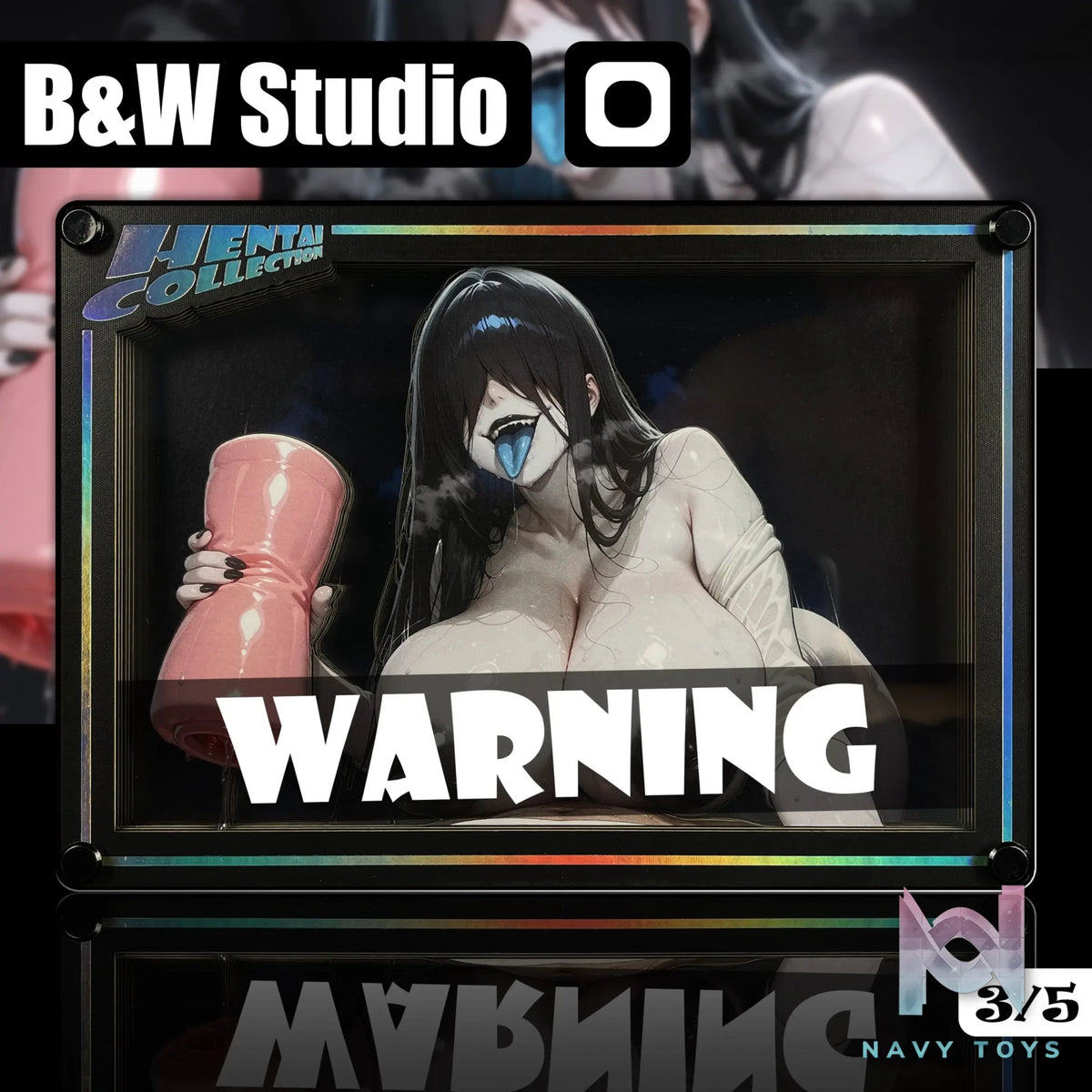 B&W Studio – AI Creator Series Desktop Decorative Card Tile #1 Yamamura Sadako The Ring