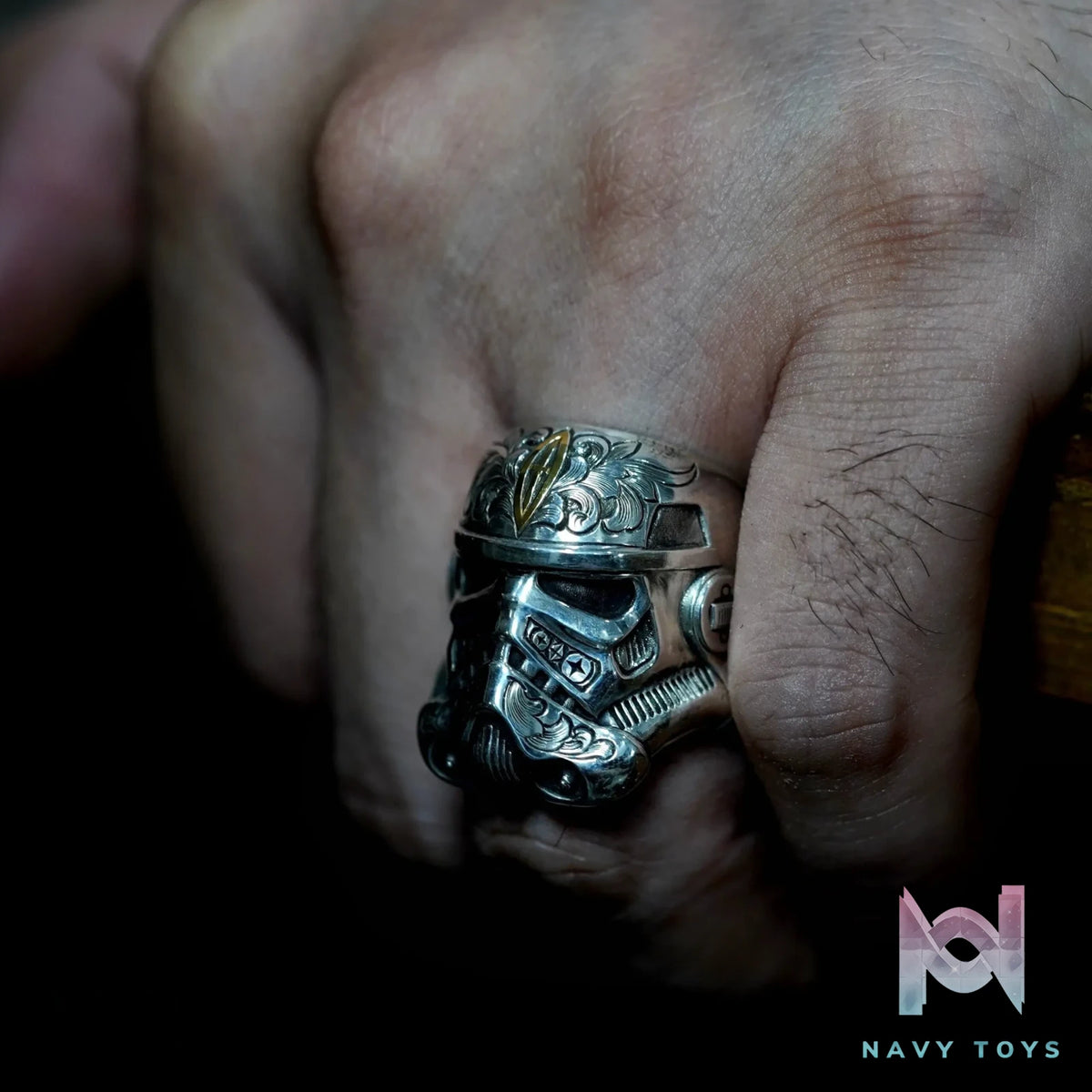 Raven Studio (silver jewelry) – Exclusive “Scrap” White Stormtrooper Ring Original