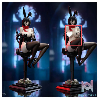 YUMS-Collectors Studio – Mikasa Ackerman Gothic Bunny Girl Attack On Titan