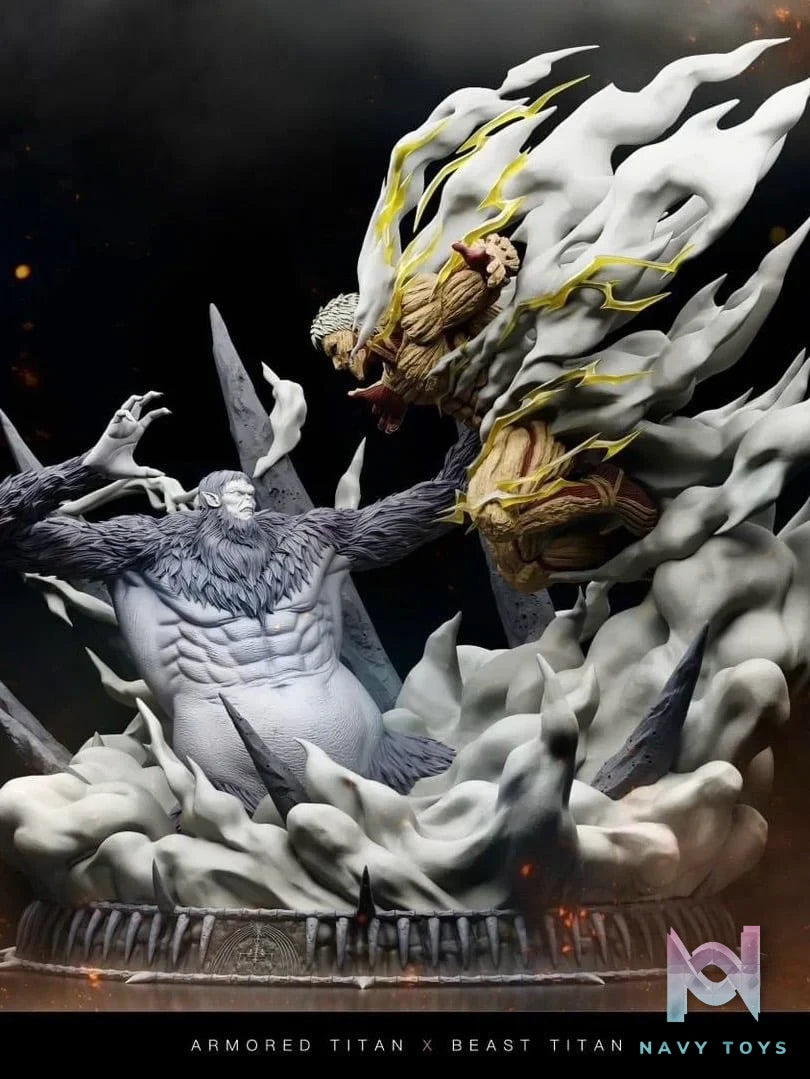 Armored Titan VS Beast Titan - Attack On Titan - Chikara Studio resin statue Chikara Studio anime figure