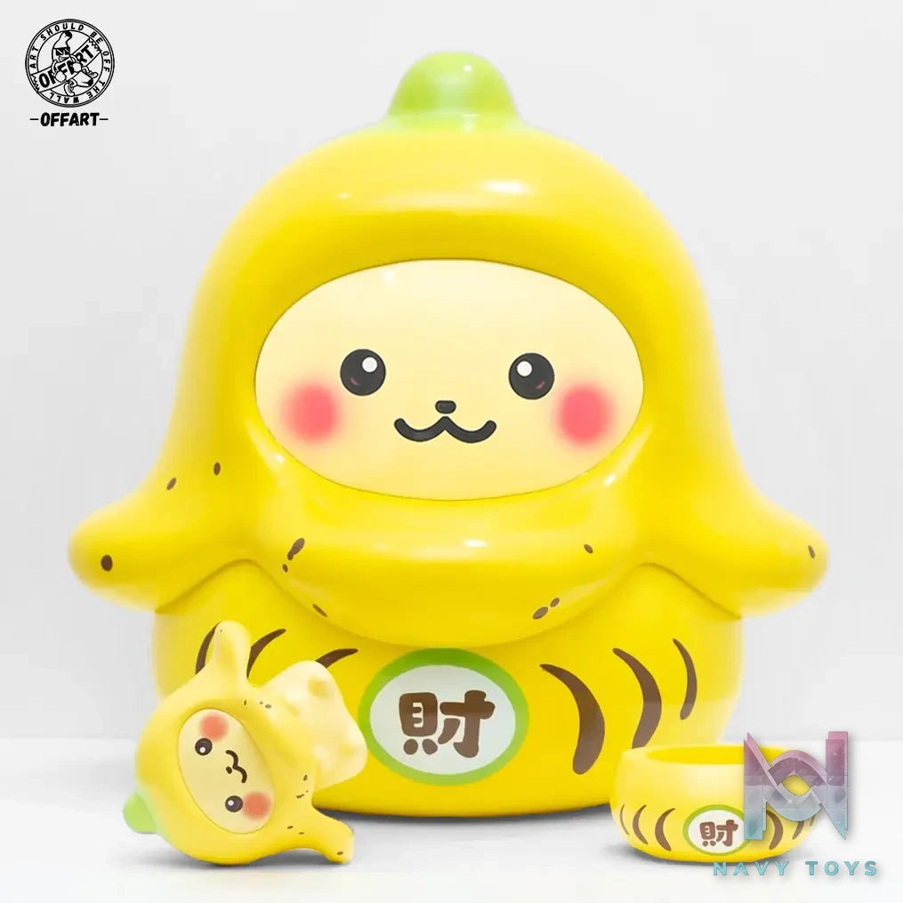 OFFART – OFFART-DARUMA BOOM Banana Fortune & Lucky Fortune Figurine (Licensed)