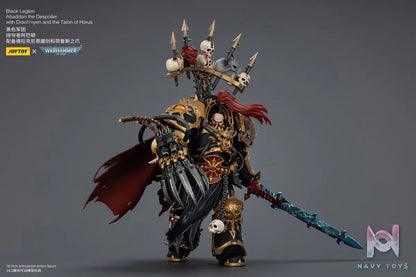 JOYTOY – 1/18 Black Legion Abaddon the Despoiler with Drach’nyen and the Talon of Horus JT02922 (Licensed)