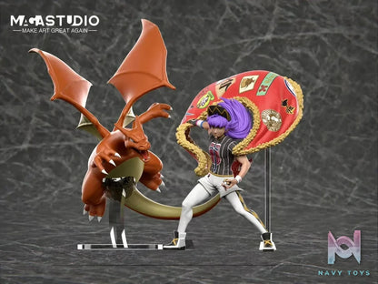 MAGA Studio - Pokémon League Champion Series 1 Galar Region Pokémon Champion Leon resin statue Navy Toys anime figure