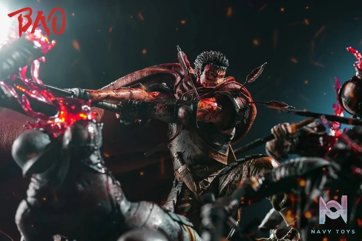 Hundred-Man Slayer Series II Guts - Berserk - Bao Studio (Eagle Dark Studio) resin statue Navy Toys anime figure
