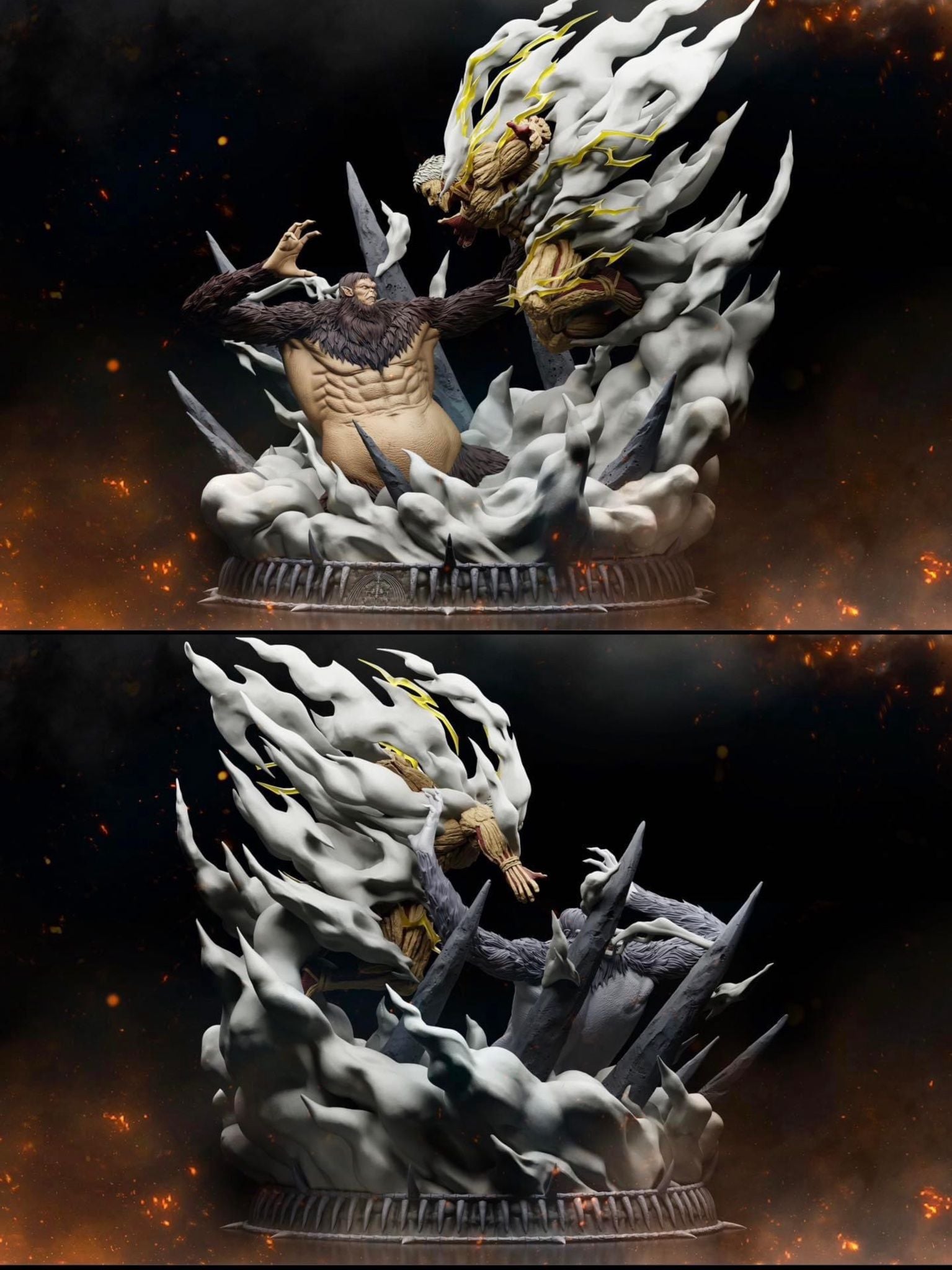 Armored Titan VS Beast Titan - Attack On Titan - Chikara Studio resin statue Chikara Studio anime figure