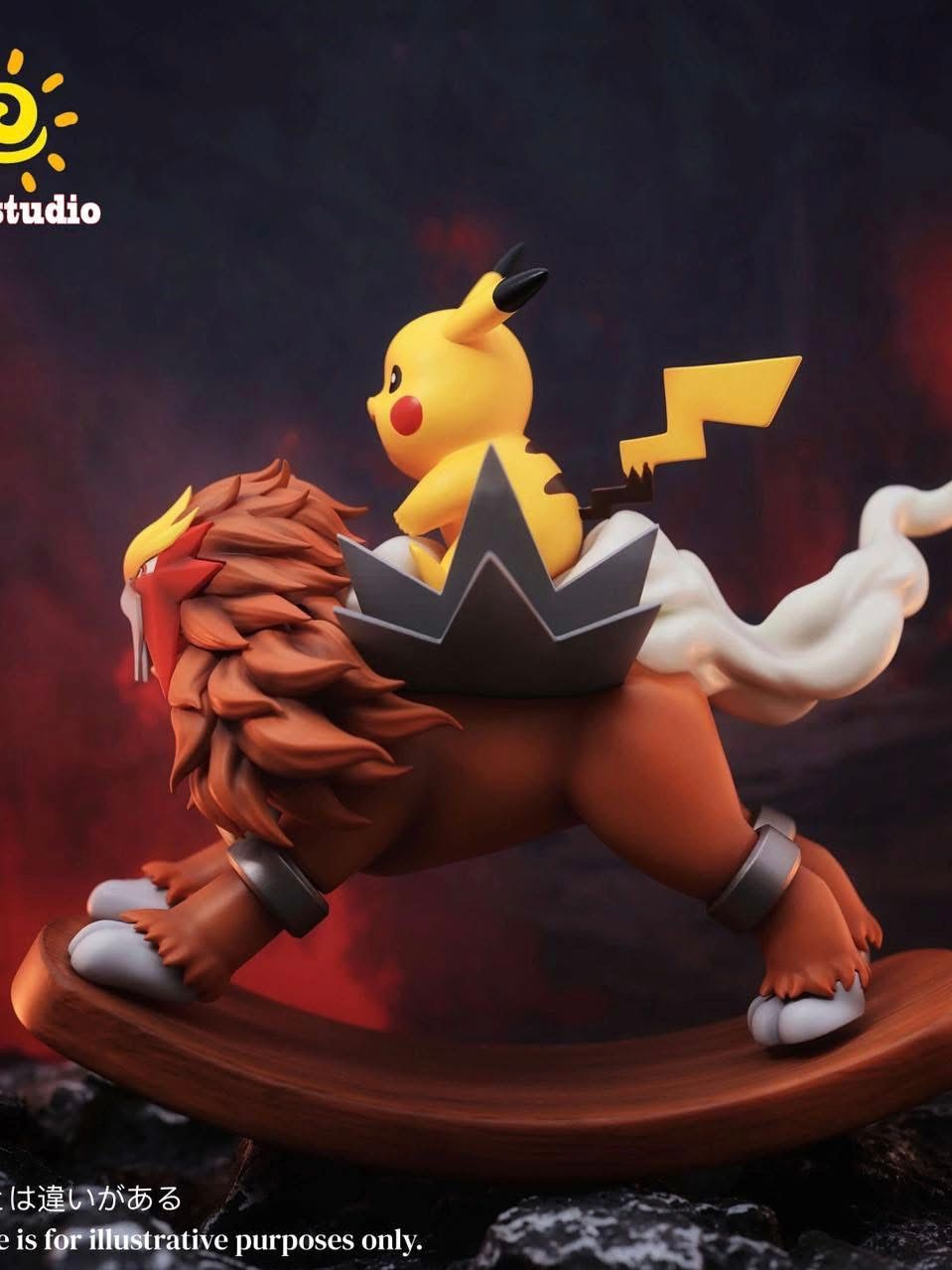 Pikachu & Entei - Pokemon - Sun Studio resin statue Sun Studio anime figure