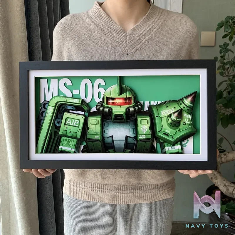 KALA HOME Studio – Zaku 3D Decorative Painting Gundam