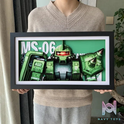 KALA HOME Studio – Zaku 3D Decorative Painting Gundam