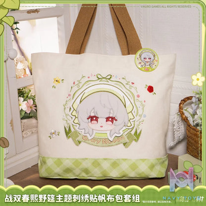 KURO GAMES – Punishing: Gray Raven Spring Festival Stroll Series Embroidered Patch Canvas Tote Bag (Licensed)