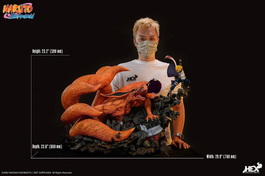 Hex Collectibles - Minato vs Kurama resin statue Hex collectibles anime figure