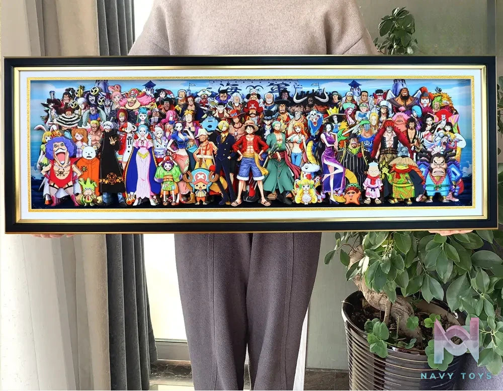 KALA HOME Studio – One Piece Multiple Characters #01 3D Decorative Painting One Piece