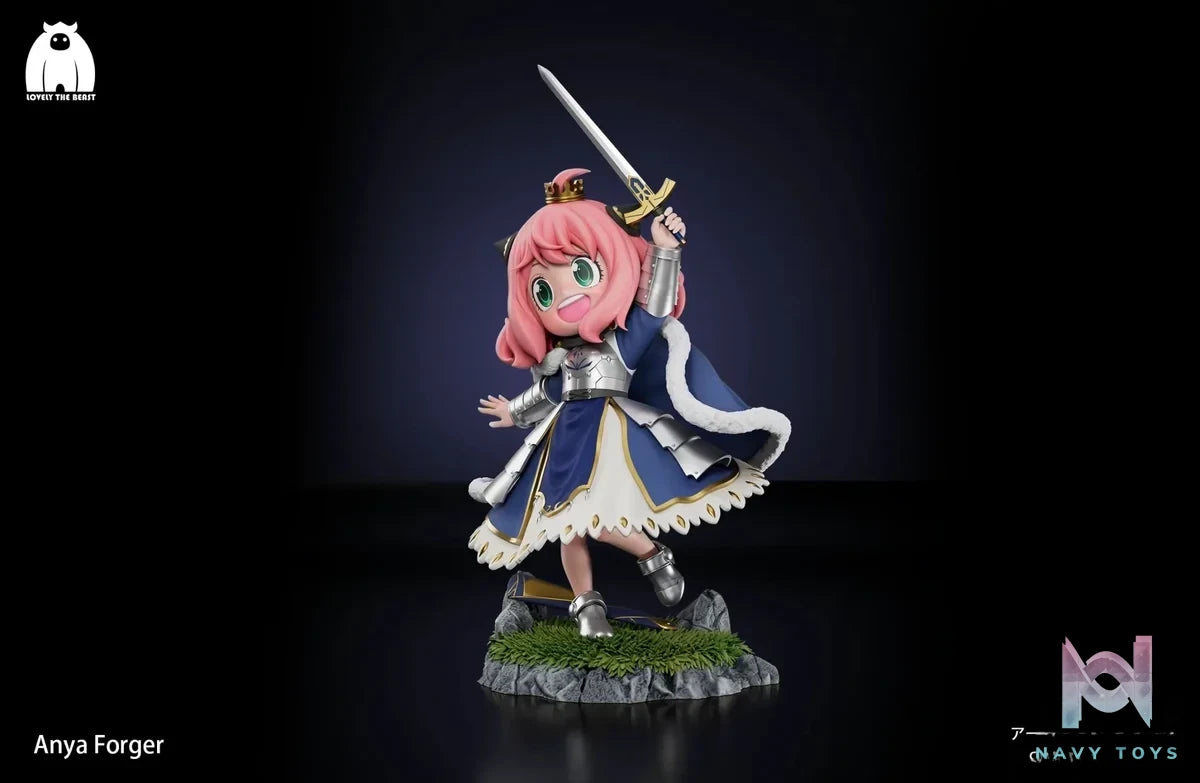 LOVELY THE BEAST Studio - Spy x Family Anya Forger COS Artria Pendragon resin statue Navy Toys anime figure