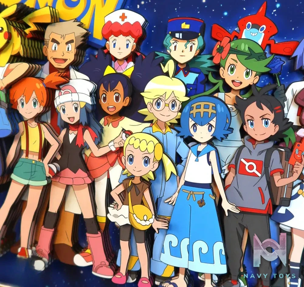 KALA HOME Studio – Pokémon Multiple Characters #10 3D Decorative Painting Pokémon