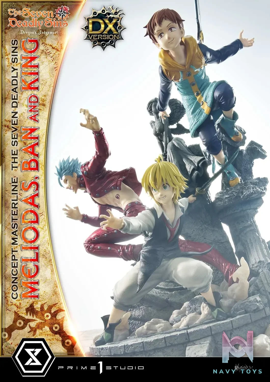 Prime 1 Studio – Concept Masterline The Seven Deadly Sins Meliodas, Ban and King CMNTZ-01 CMNTZ-01DXS (Licensed)