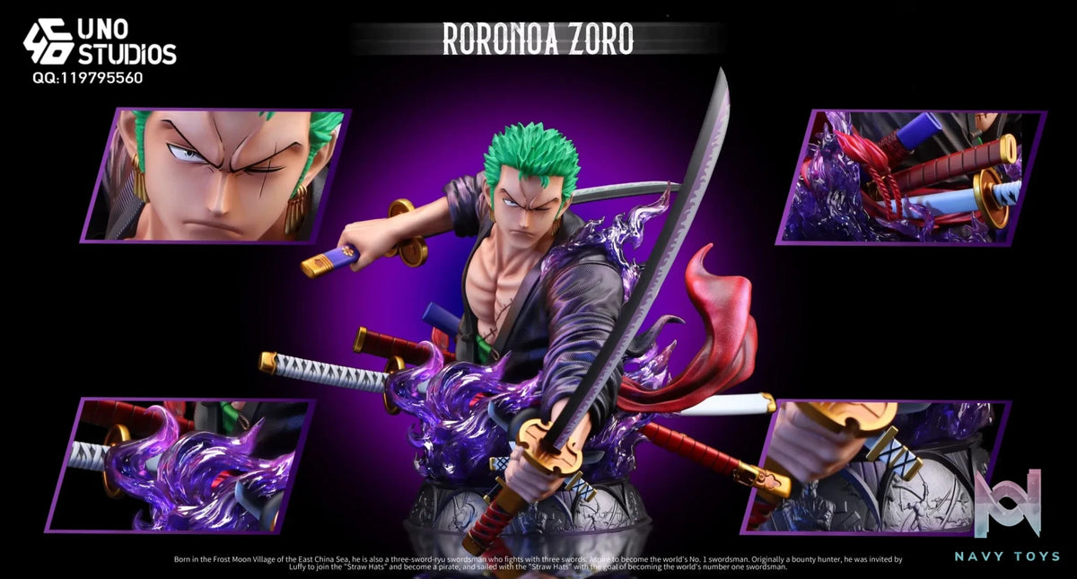 UNO Studio – One Piece 1/4 Roronoa Zoro Bust
