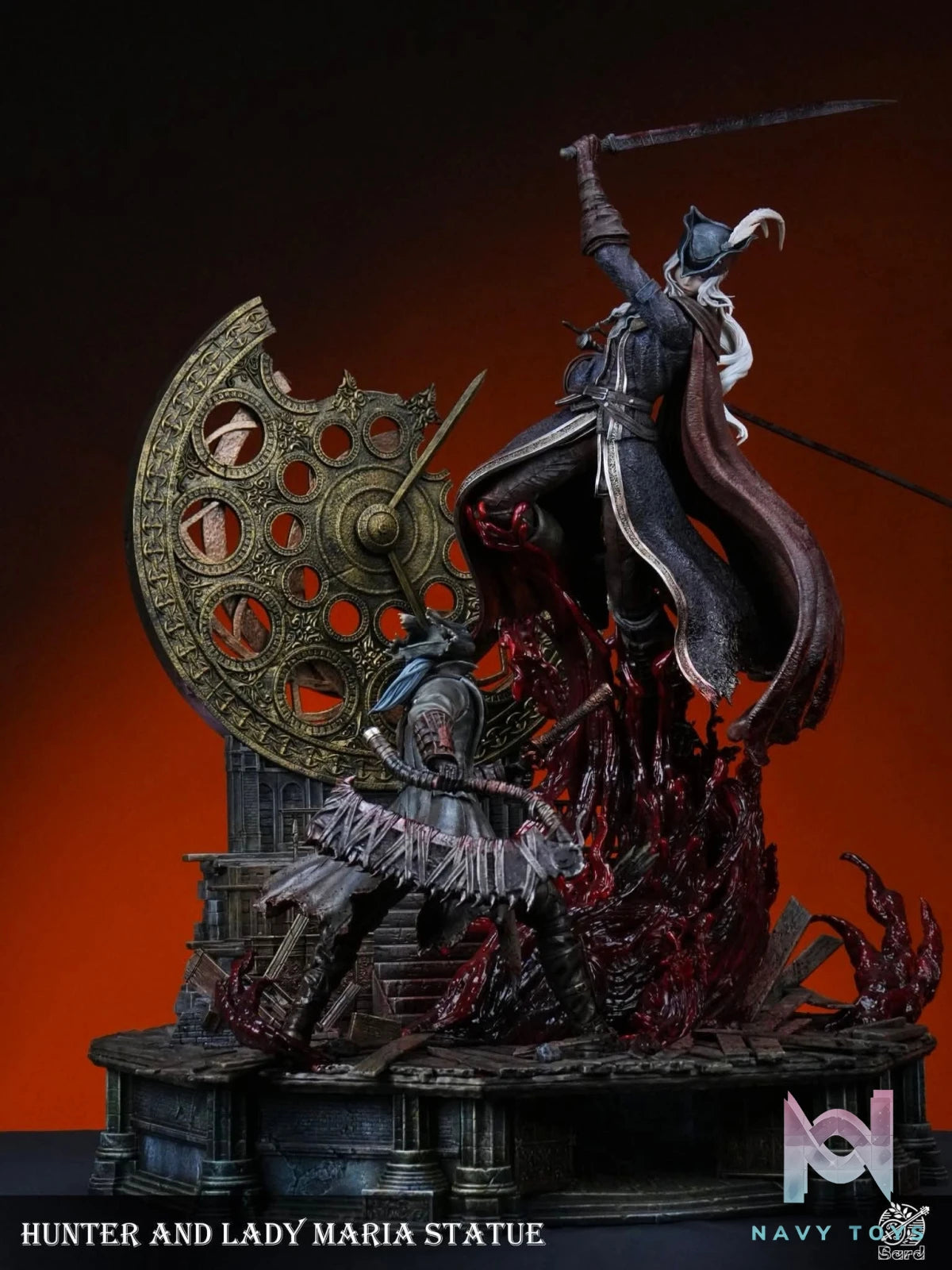 Lady Maria vs Hunter resin statue Bard studio anime figure