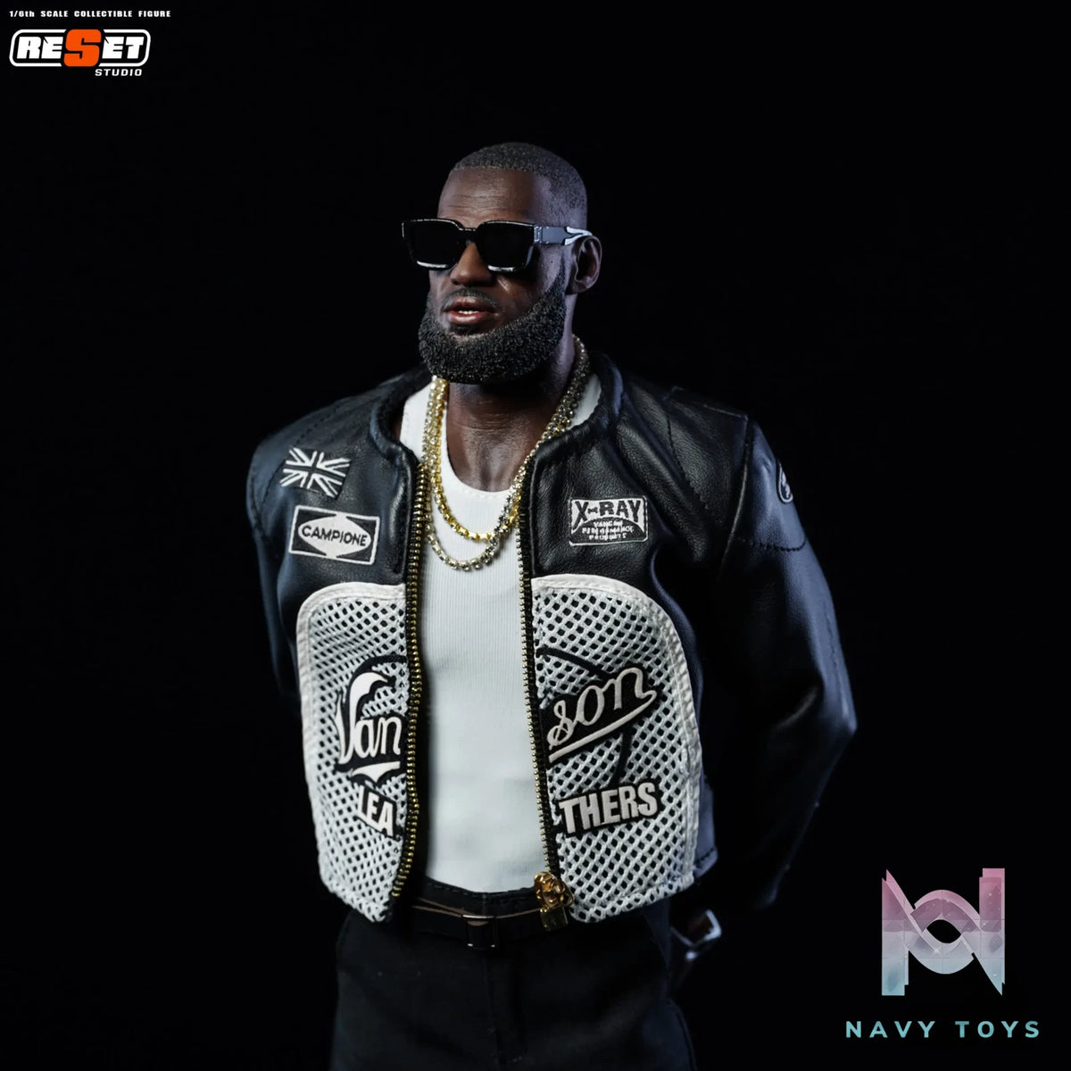 ReSet Studio – 1/6 Leather Jacket LeBron James Articulated Figure Limited Edition NBA