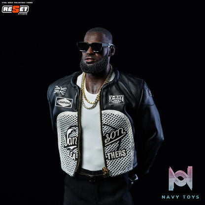 ReSet Studio – 1/6 Leather Jacket LeBron James Articulated Figure Limited Edition NBA