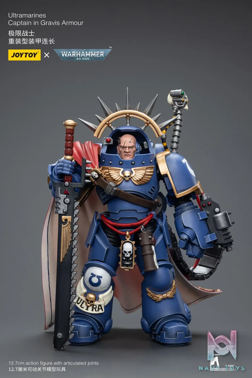 JOYTOY – Ultramarines Captain in Gravis Armour JT7745 (Licensed)