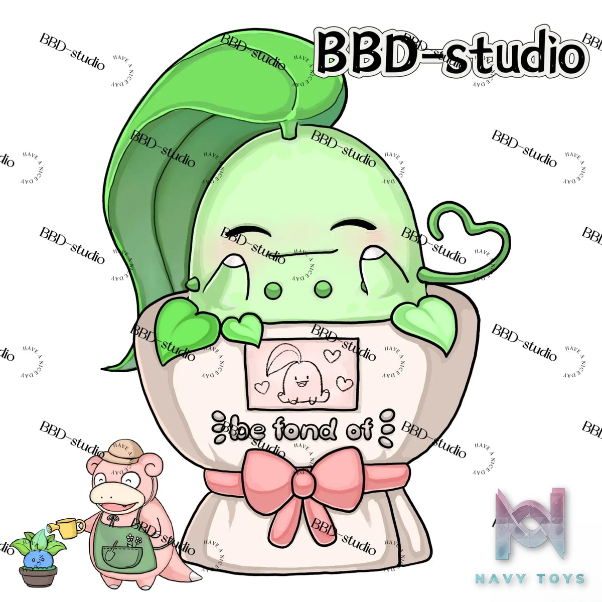 BBD Studio – Pokemon pot Chikorita #2