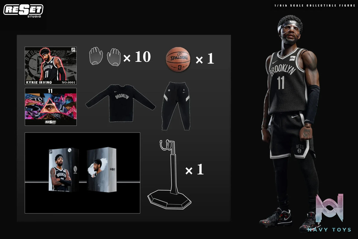 Reset Studio – NBA Nets Masked Kyrie Irving 1/6 Collectible Action Figure