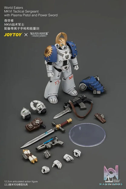 JOYTOY – World Eaters MKVI Tactical Sergeant with Plasma Pistol and Power Sword JT05145 (Licensed)