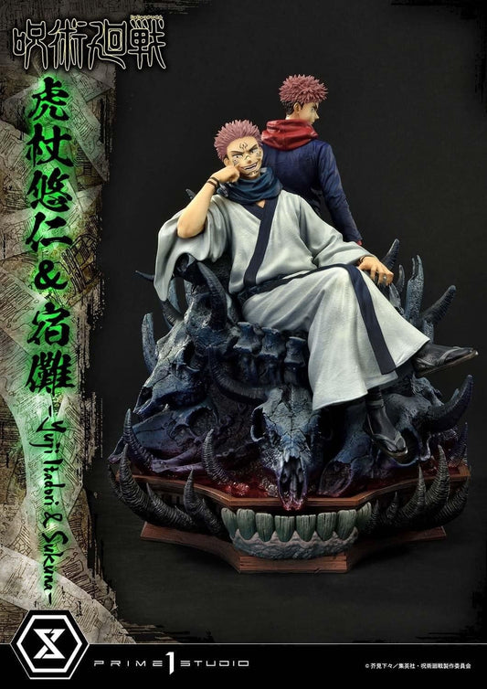 Sukuna & Yuji resin statue Prime 1 Studio anime figure