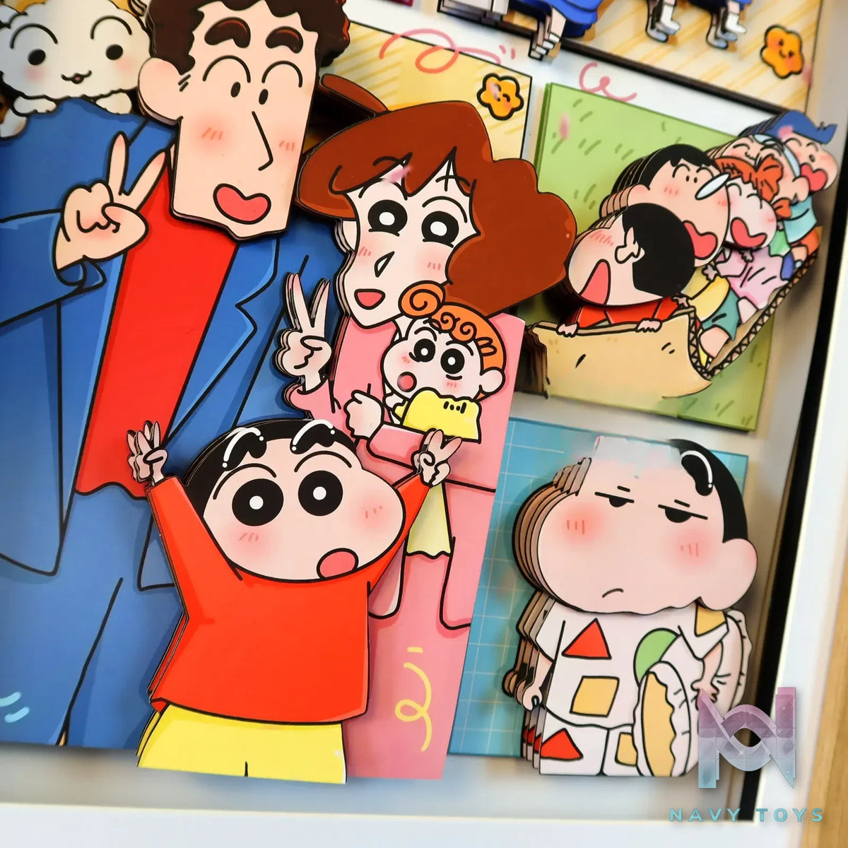 KALA HOME Studio – Crayon Shin-chan Multiple Characters #08 3D Decorative Painting Crayon Shin-chan