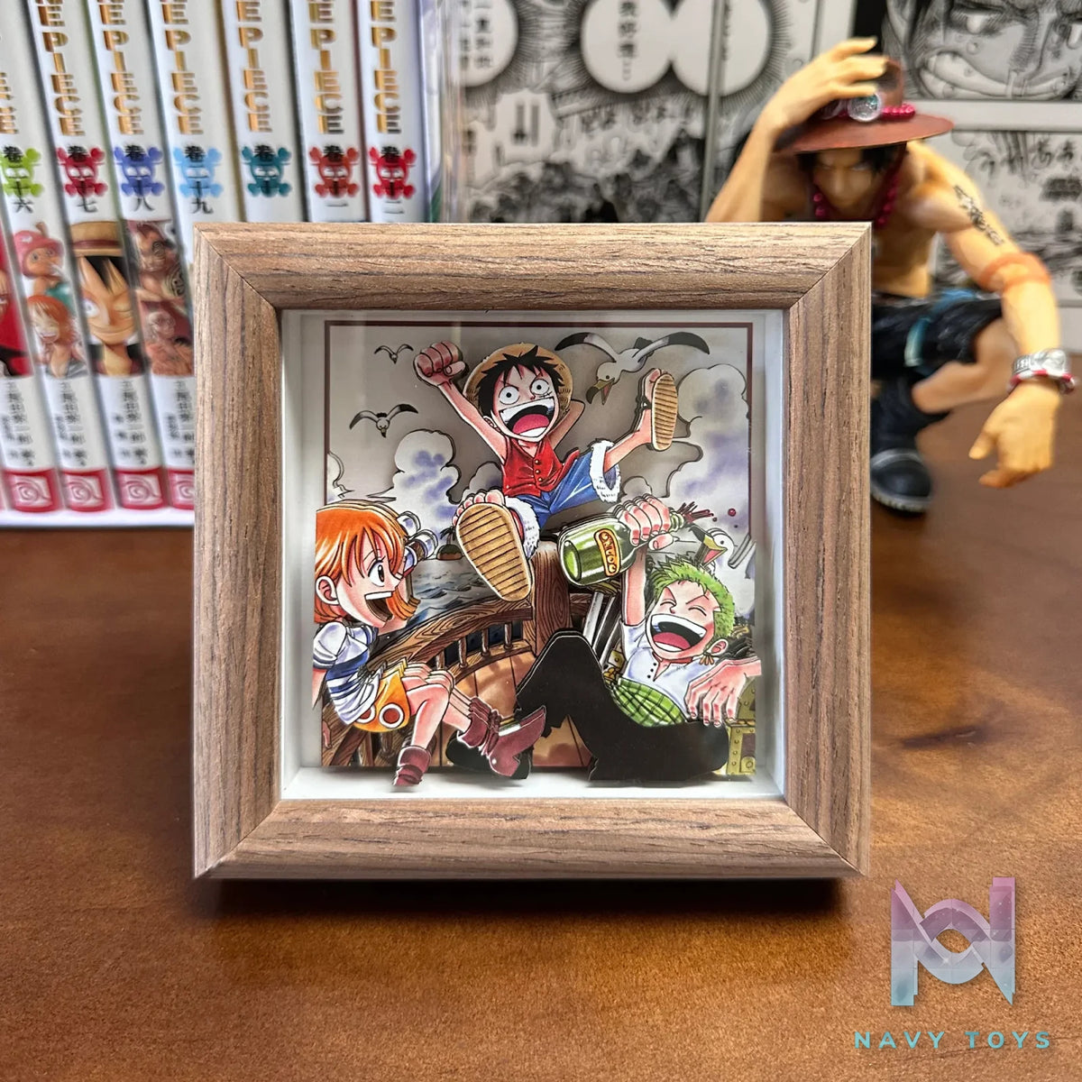 Aotupanda Studio – One Piece Dream Sailing Comic Luffy 3D Decorative Painting