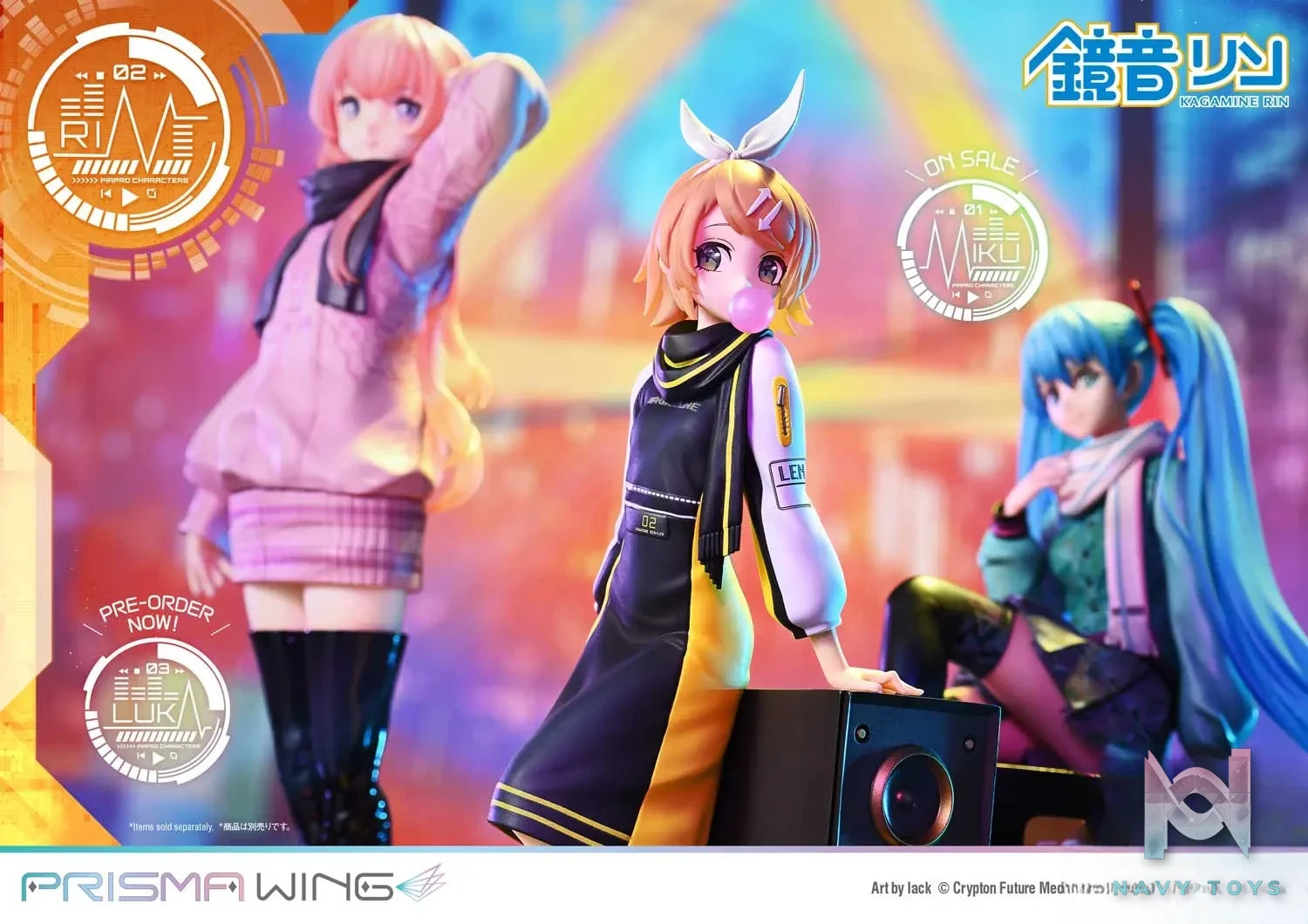 Prime 1 Studio & PRISMA WING Collection – PRISMA WING Piapro Characters Kagamine Rin “Art by lack” 1/7 Scale Pre-Painted Figure PWPCL-03P (Licensed)