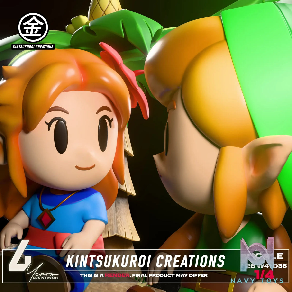 Kintsukuroi Creations Studio – The Legend of Zelda LINK AND MARIN 14 DIORAMA