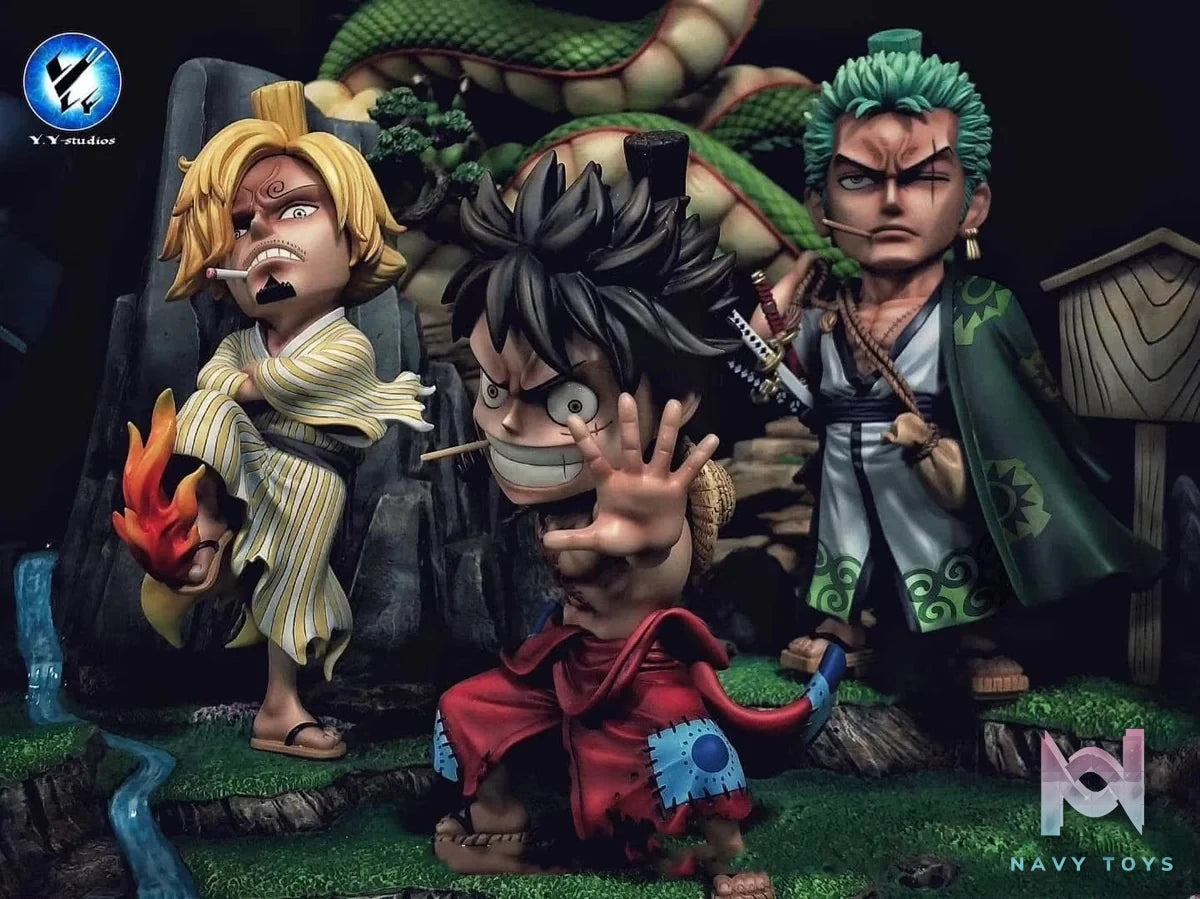 Yaya Studio - Team mugiwara Wano - One Piece resin statue Yaya studio anime figure