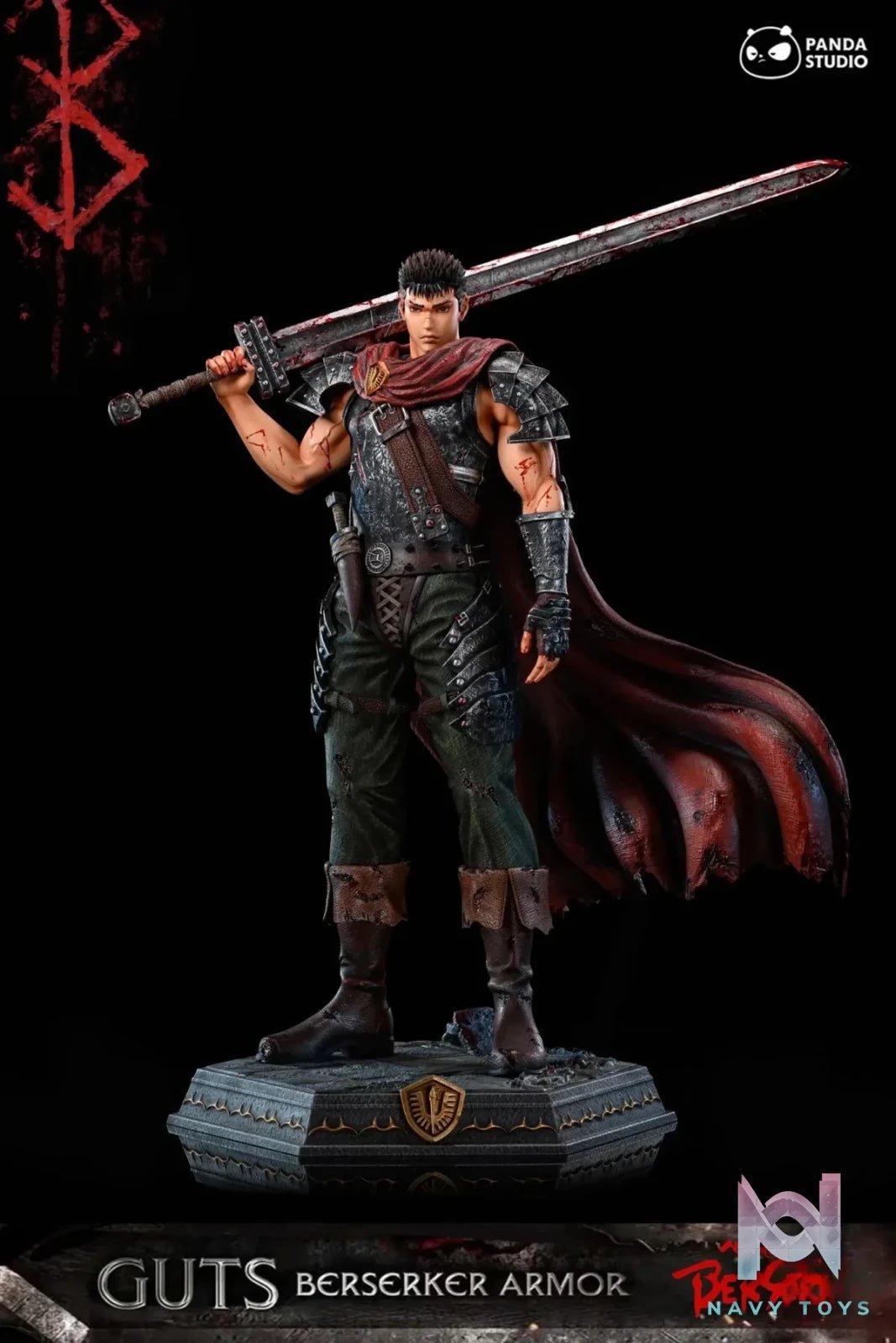 Black Saber Guts - Berserk - Panda Studio resin statue Navy Toys anime figure