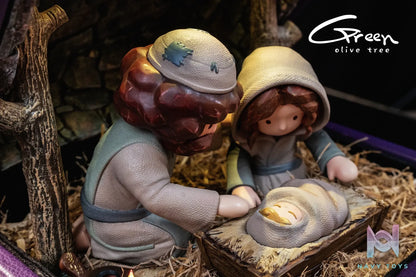 Green Olive Tree Studio – BOX Story Illustration Series-He Was Born in a Manger (Licensed)