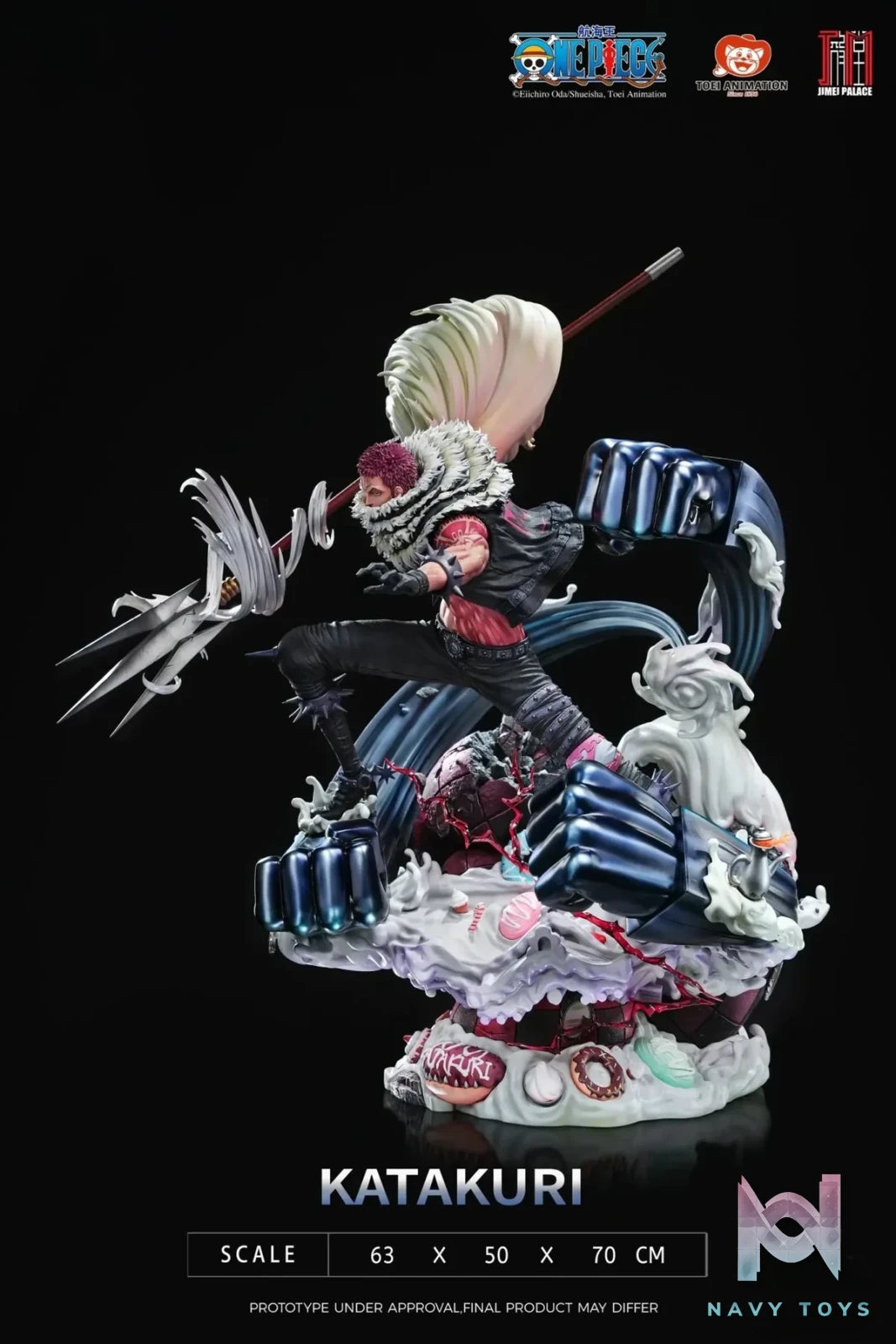 JIMEI PALACE Studio - One Piece Katakuri (Licensed) resin statue Navy Toys anime figure