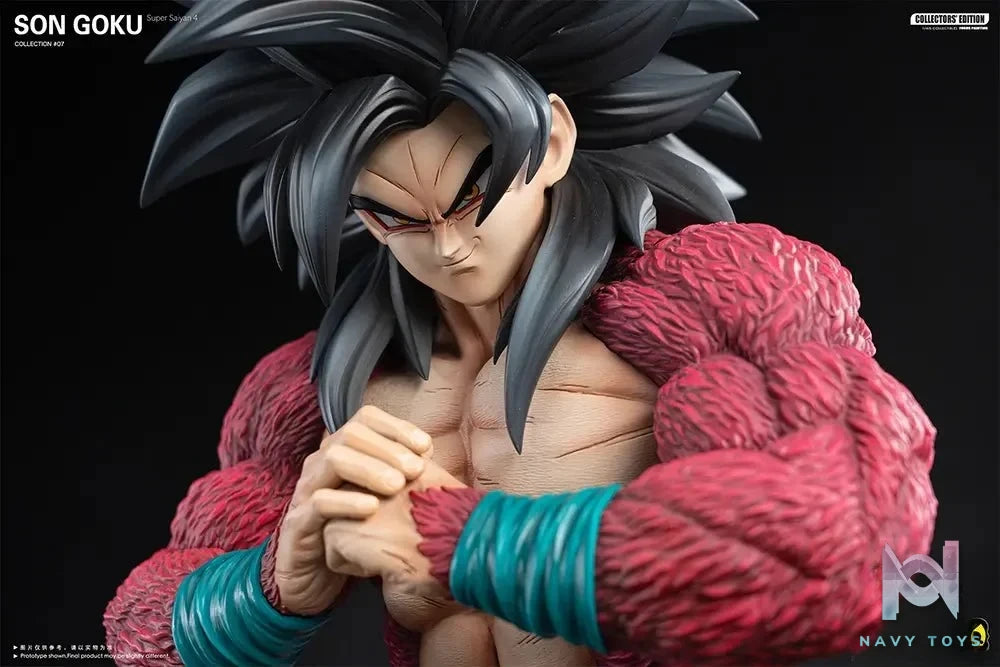 2% Studio - Dragon Ball Make a fist Super 4 Goku resin statue Navy Toys anime figure