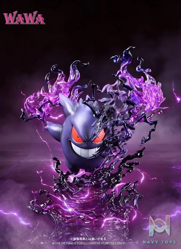 WAWA Studio - Pokemon Gengar resin statue Navy Toys anime figure