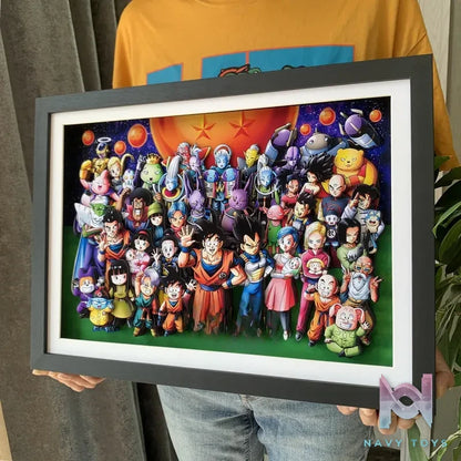 KALA HOME Studio – Dragon Ball Multiple Characters #05 3D Decorative Painting Dragon Ball