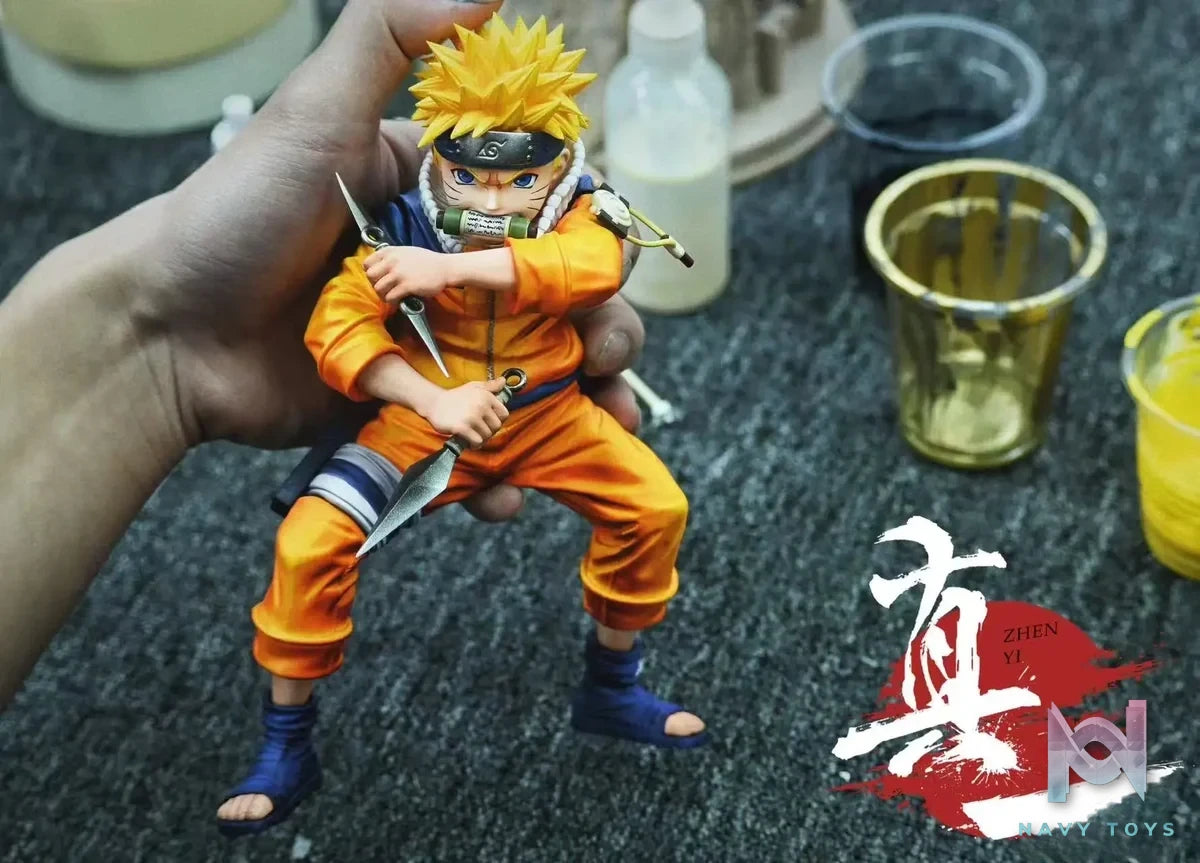 ZHEN YI Studio - Naruto Childhood Series 1 Uzumaki Naruto resin statue Navy Toys anime figure