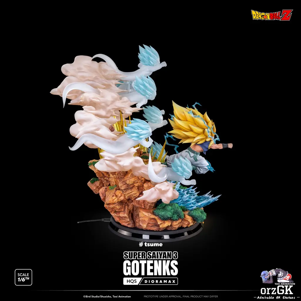 TSUME Studio - Dragon Ball SUPER SAIYAN 3 GOTENKS (Licensed) resin statue Navy Toys anime figure