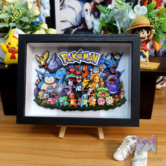 KALA HOME Studio – Pokémon Multiple Characters #03 3D Decorative Painting Pokémon