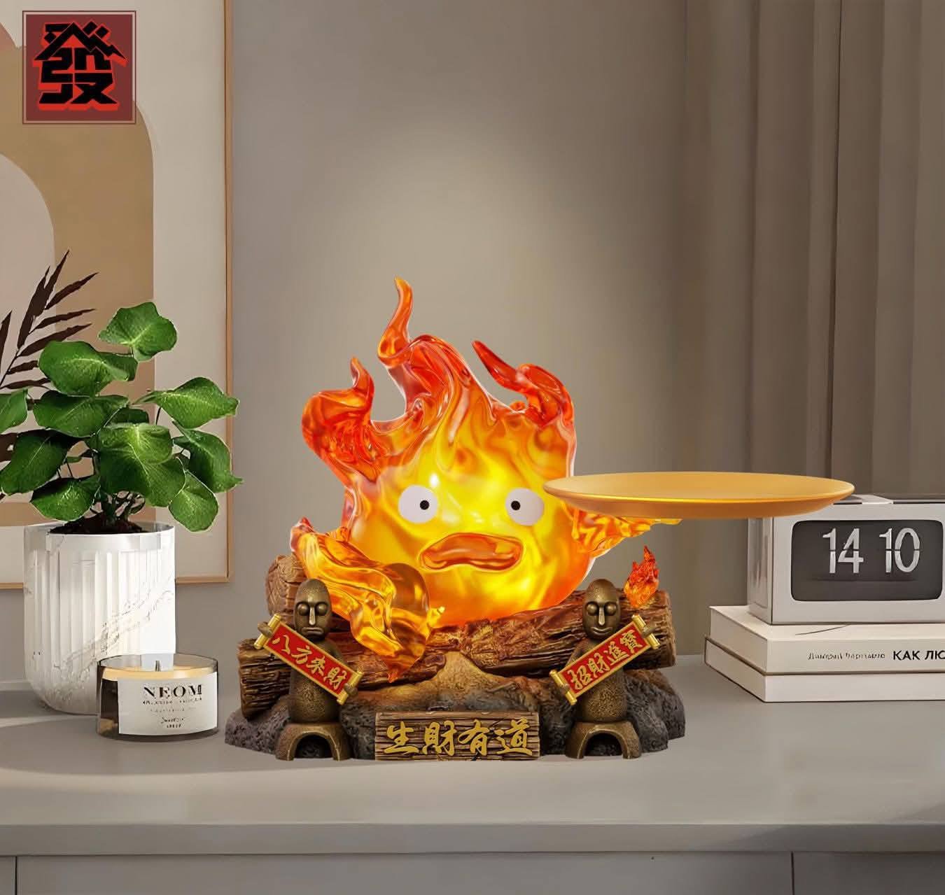 Lucky Tray Calcifer resin statue fa studio anime figure
